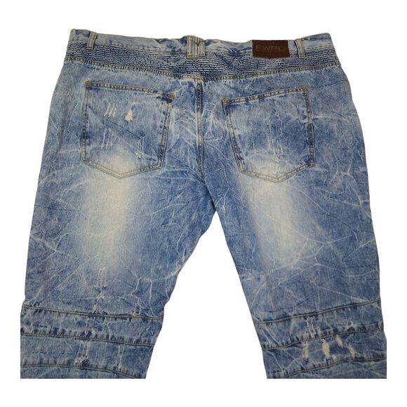 Fwrd Denim & Co. Mens Blue Distressed Jeans Size 48 Inseam 33" Mint Condition - Picture 4 of 12